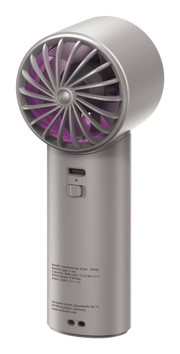 EAN 0023942323426 - Verbatim Cool 'n' Go Ice Touch Gris, Púrpura Ventilador de mano imagen 3