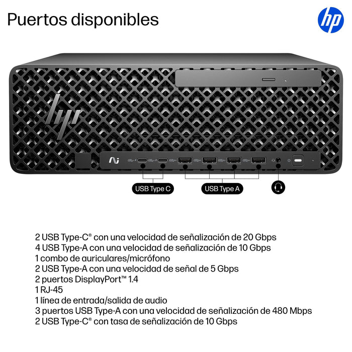 EAN 0199896738644 - HP Z2 SFF G1i Workstation Desktop PC Wolf Pro Security Edition Intel Core Ultra 7 265 48 GB DDR5-SDRAM 1  imagen 4