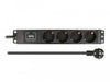EAN 4043619668182 - DeLOCK 66818 limitador de tensión Negro 4 salidas AC 220 - 250 V 1,5 m imagen 3