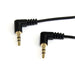 EAN 0065030841283 - StarTech.com 0.3m Angle M/M cable de audio 0,3 m Negro imagen 1