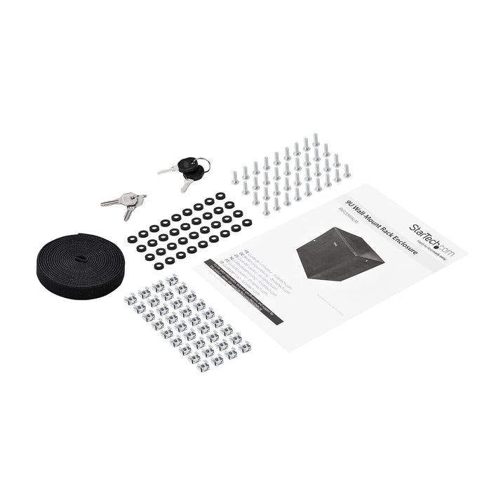 EAN 0065030870115 - StarTech.com RK920WALM armario rack Bastidor de pared Negro imagen 7