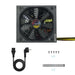 EAN 8433281010291 - TooQ TQAPOLO-650SP unidad de fuente de alimentación 650 W 20+4 pin ATX ATX Negro imagen 6