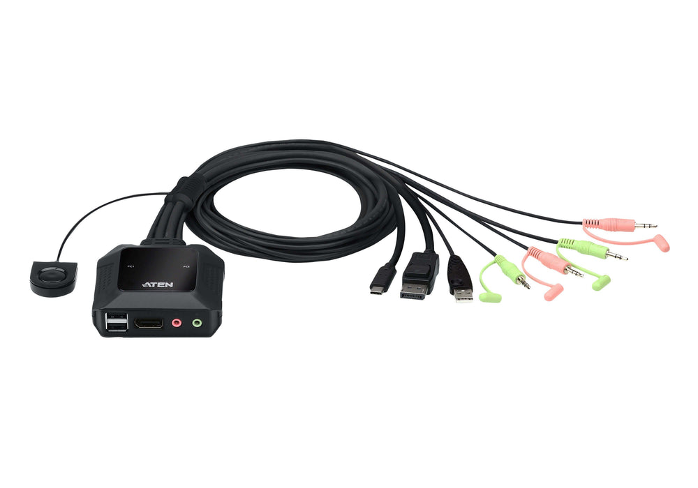 EAN 4710469341311 - ATEN CS52DP interruptor KVM Negro imagen 1