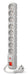 EAN 5904743365615 - ACAR S8 Gris 8 salidas AC 230 V 3 m imagen 1