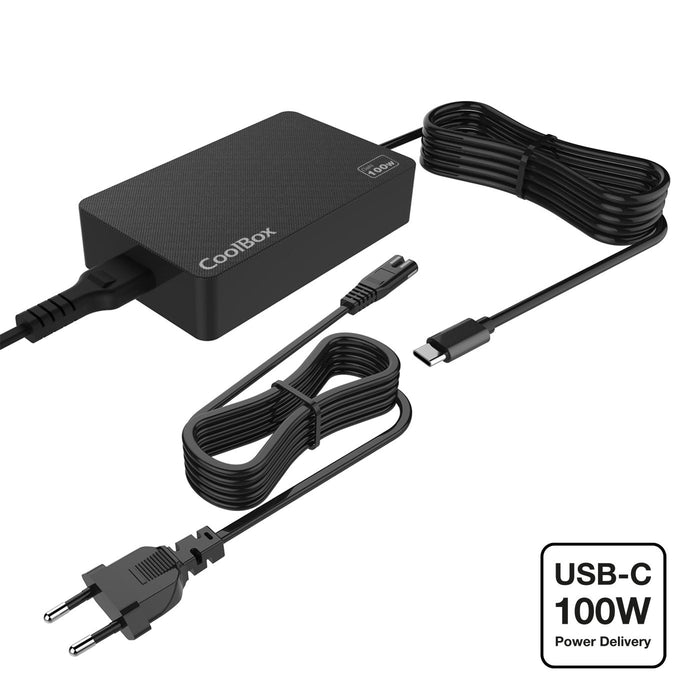 Coolbox Cargador Portatil Gan Usb-C 100w Universal