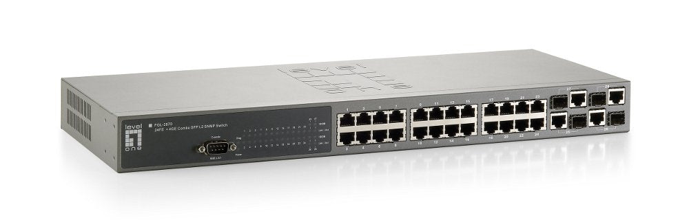 EAN 4015867155905 - LevelOne FGL-2870 switch Gestionado L2 Gris imagen 1