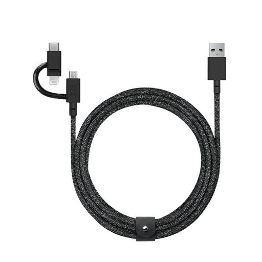EAN 4895200436645 - Native Union BELT-ULC-CS-BLK-NP cable USB 2 m USB A USB C/Micro USB A/Lightning Negro imagen 1