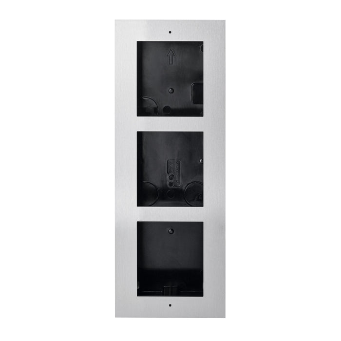 Abus Security-Center Marco Para 3 Module Montaje Empotrado Acero Inoxidable