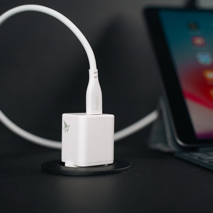 EAN 8716778931836 - Aqiila Cablebird CS21 cable USB USB 2.0 1 m Lightning USB C Blanco imagen 8
