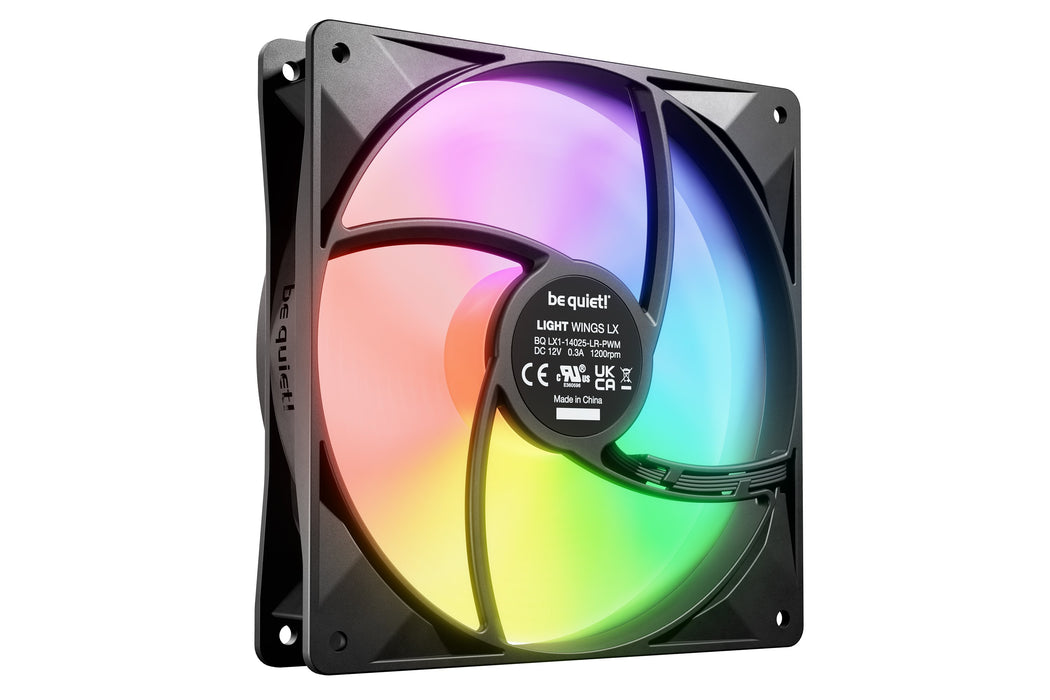 EAN 4260052191651 - be quiet! LIGHT WINGS LX 140mm PWM 3-Pack Black Carcasa del ordenador Ventilador 14 cm Negro 3 pieza(s) imagen 4