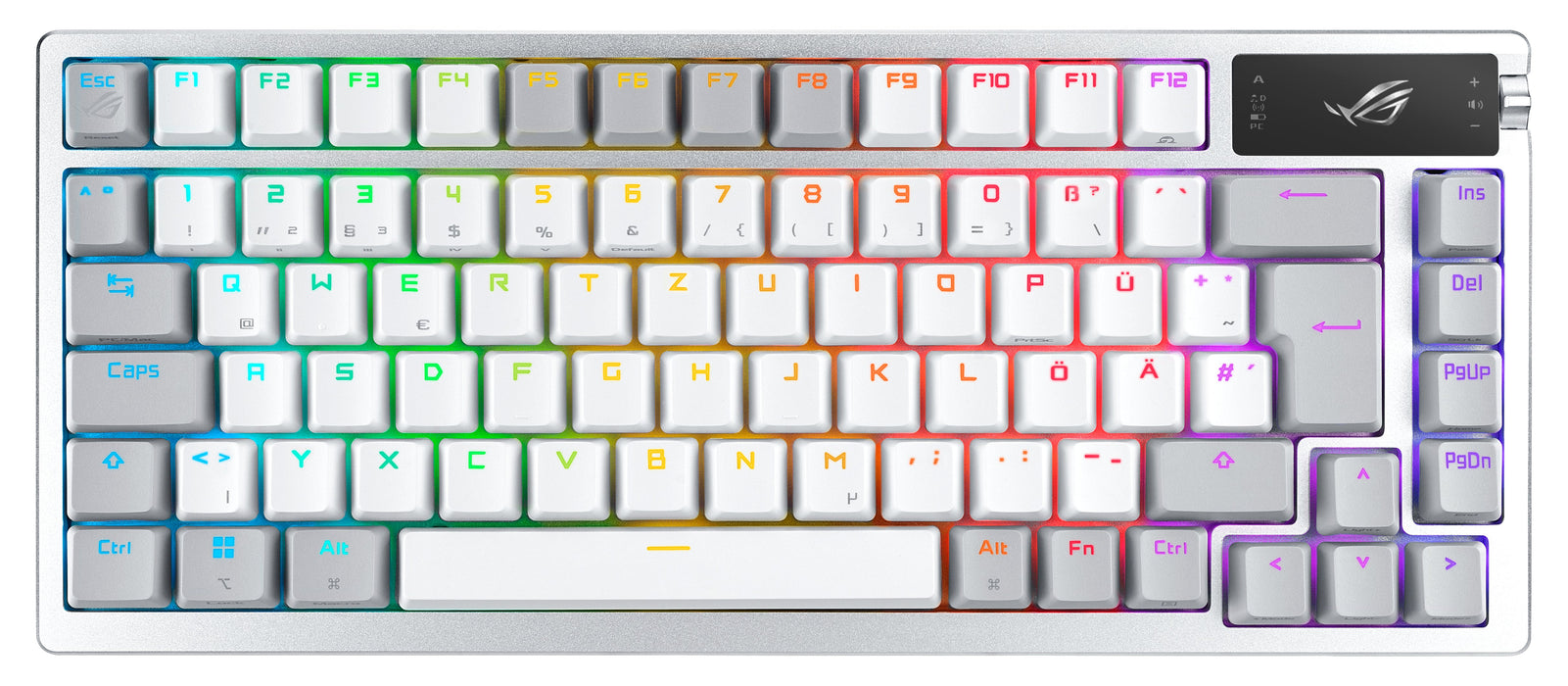 EAN 4711387209431 - ASUS ROG Azoth White teclado Juego USB + RF Wireless + Bluetooth QWERTZ Alemán Blanco imagen 1