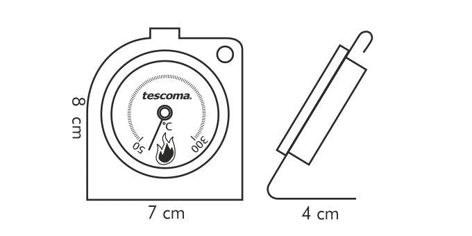 EAN 8595028418842 - Tescoma 636154 termómetro de aparato de cocina Analógica 50 - 300 °C Acero inoxidable imagen 2
