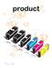 EAN 7640173434351 - Peach PI100-328 cartucho de tinta 6 pieza(s) Compatible Rendimiento estándar Negro, Azul, Rosa, Amarillo imagen 2