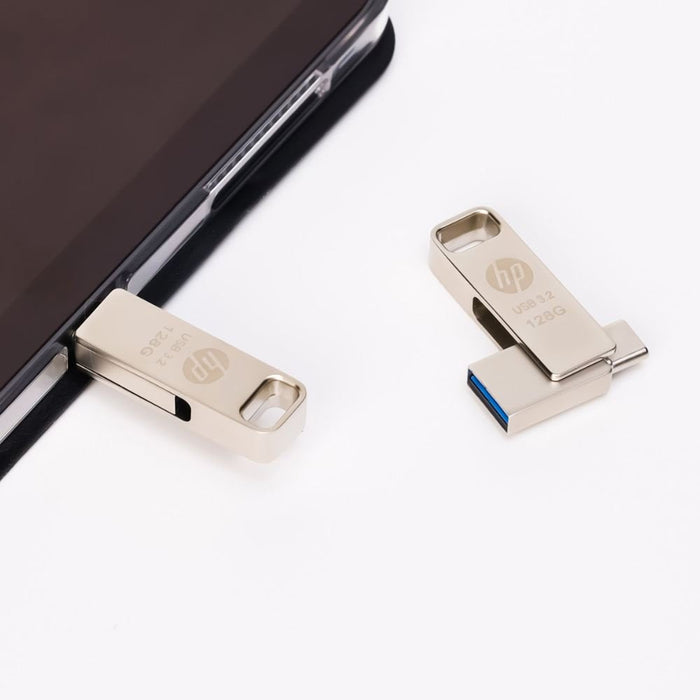 Usb 3.2 Hp 256gb X206c-A Otg Tipo-C Metal