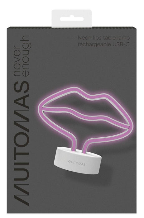 =>> Neon Table Lamp Type-C Lips