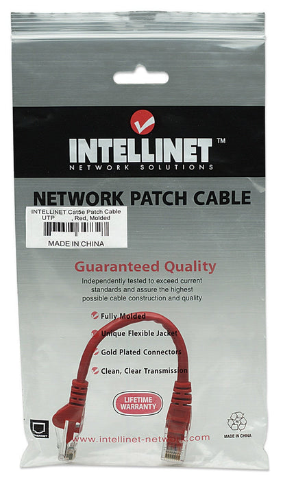 Intellinet Cat5e Utp Cable De Red Rojo 0,5 M U/Utp (Utp)
