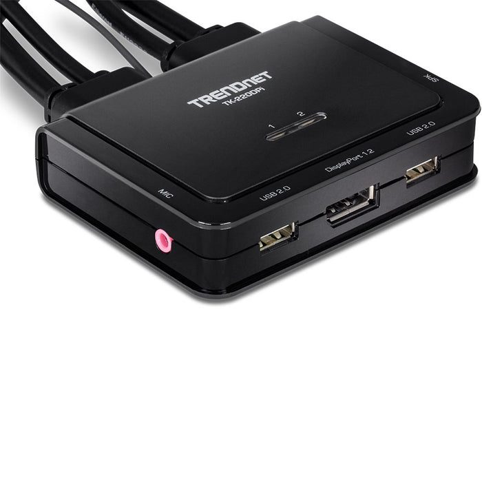 EAN 0710931170283 - Trendnet TK-220DPI interruptor KVM Negro imagen 5
