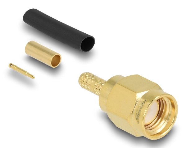 Delock Sma Macho Am Crimpen Rg-174 / Rg-316 Con Passendem Schrumpfschlauch