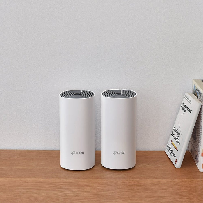 EAN 6935364085278 - TP-Link Deco E4 (2-pack) Doble banda (2,4 GHz / 5 GHz) Wi-Fi 5 (802.11ac) Blanco, Gris Interno imagen 3