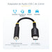 EAN 0065030898225 - StarTech.com USBCAUDIO2 cable de audio 0,127 m USB Type-C 2.0 Negro imagen 7