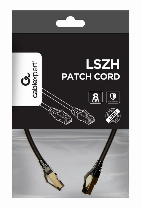 EAN 8716309120616 - Gembird PP8-LSZHCU-BK-0.5M cable de red Negro 0,5 m Cat8 S/FTP (S-STP) imagen 2