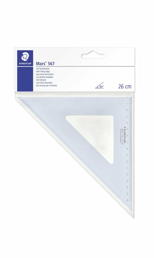 EAN 4007817534038 - Staedtler Mars 567 Regla de escritorio 260 mm Plástico Azul, Transparente 1 pieza(s) imagen 2