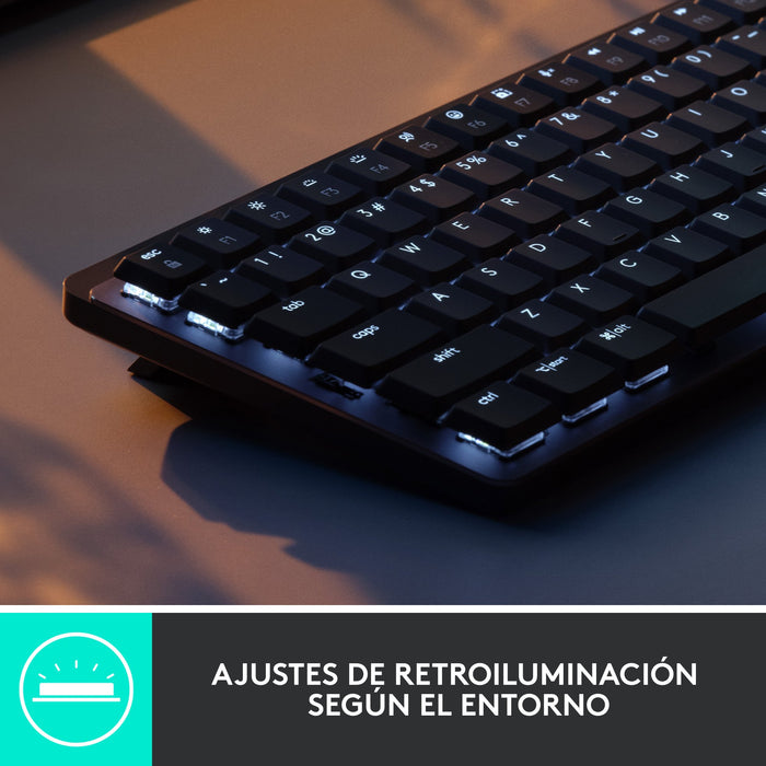 EAN 5099206103221 - Logitech Master 920-010780 teclado Oficina RF Wireless + Bluetooth QWERTY Internacional de EE.UU. Grafito imagen 8