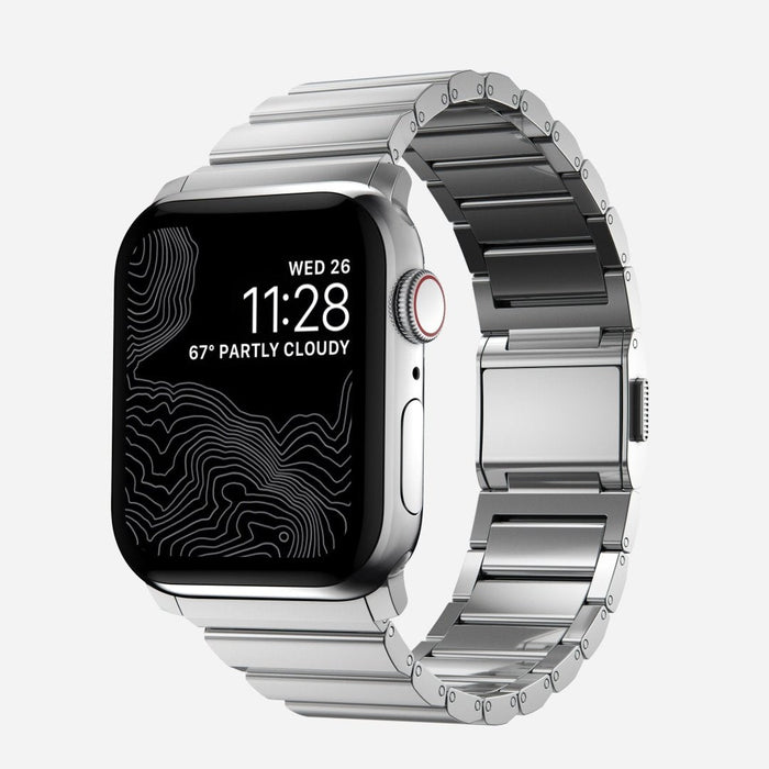Nomad Strap Stainless Steel Silver V2 42/44/45/49mm