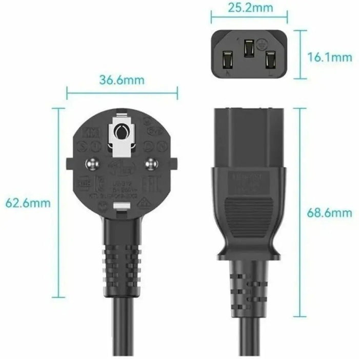 EAN 6922794775817 - Vention ZCJBAC cable de transmisión Negro 1,8 m C13 acoplador imagen 2