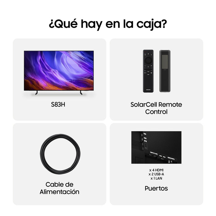 EAN 8806099111113 - Samsung TQ83S83HAEXXC Televisor 2,11 m (83") 4K Ultra HD Wifi Negro imagen 8