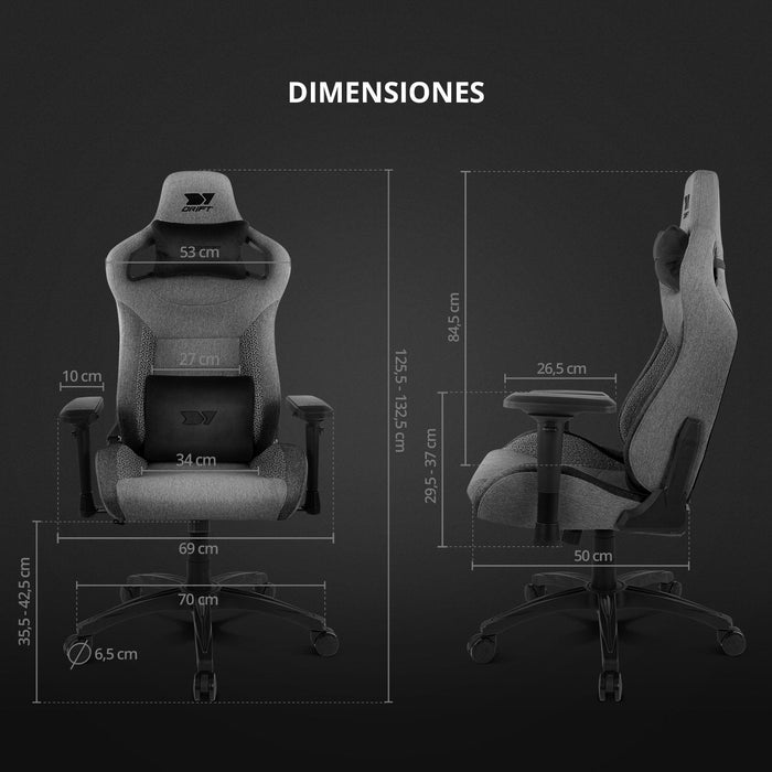Silla Gaming Drift Dr220 Gris Oscuro