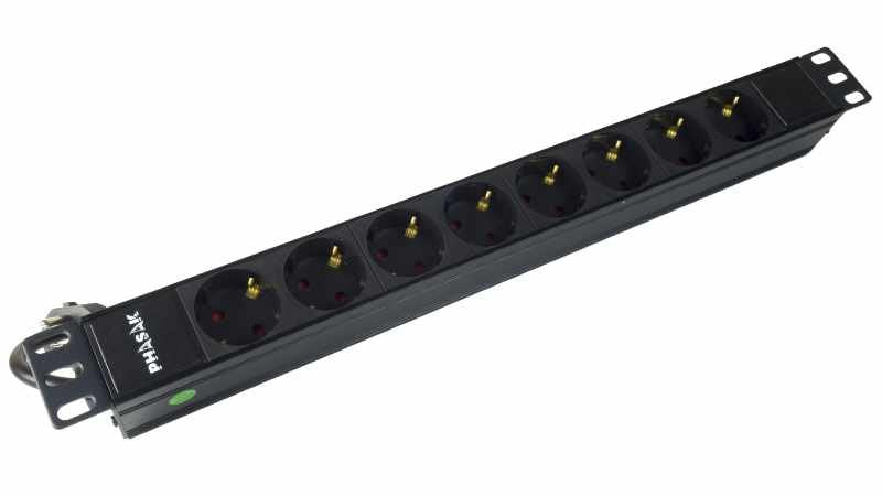 EAN 5605922024810 - Phasak BNS 3518 limitador de tensión Negro 8 salidas AC 1,5 m imagen 5