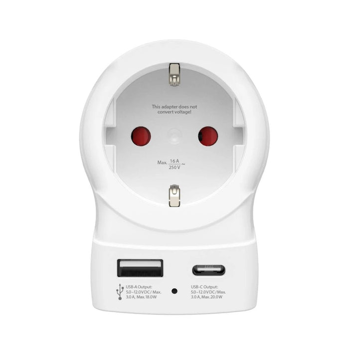 Hama Reiseadapter,  Eu To Uk Usb-C (Pd), 20 W