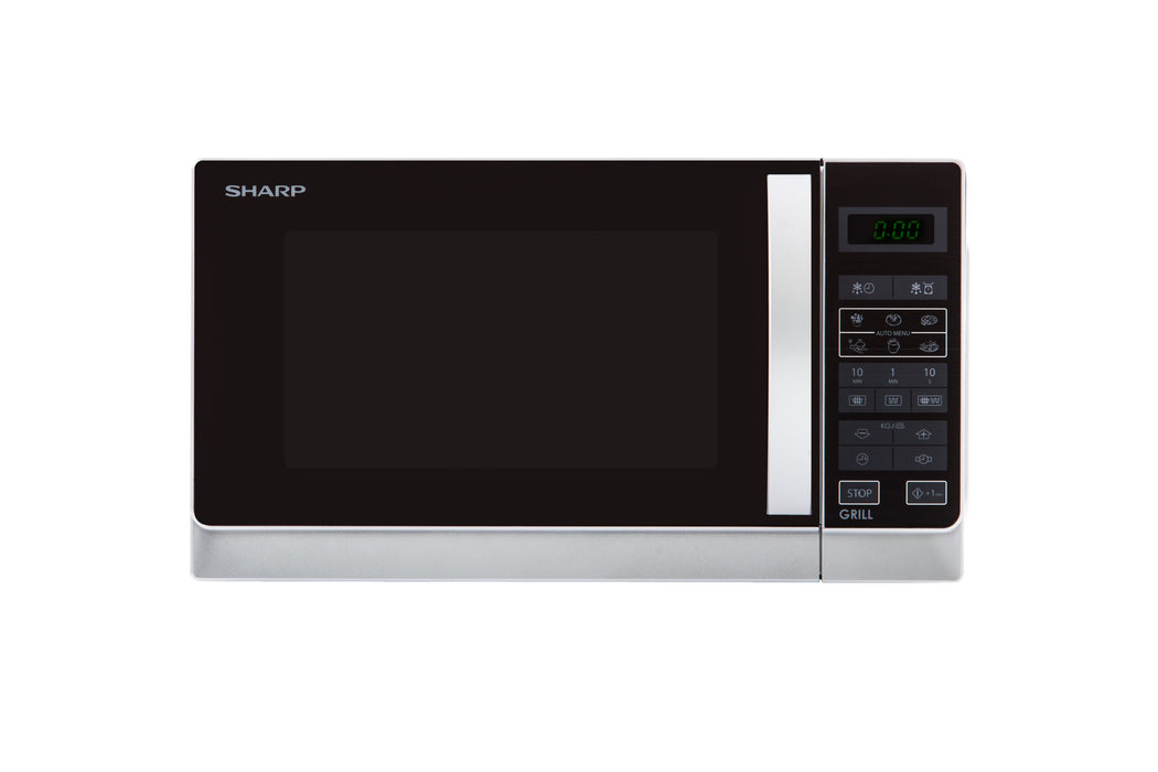 Microondas Con Grill Sharp R642inw 800w (1000w Grill) 20 Litros Control Táctil Pantalla Led  11 Niveles Potencia  8 Funciones Automáticas
