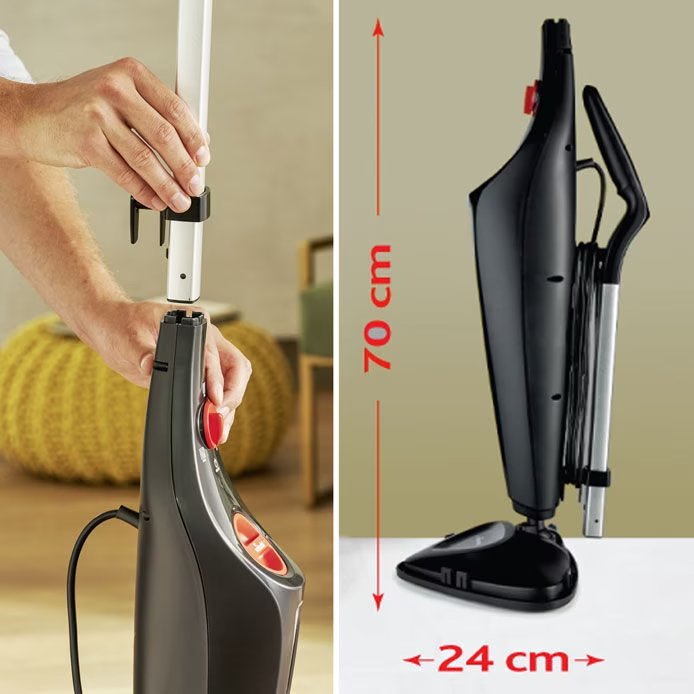 EAN 4023103229716 - Vileda Steam Plus Limpiador a vapor portátil 0,4 L 1550 W Negro imagen 2