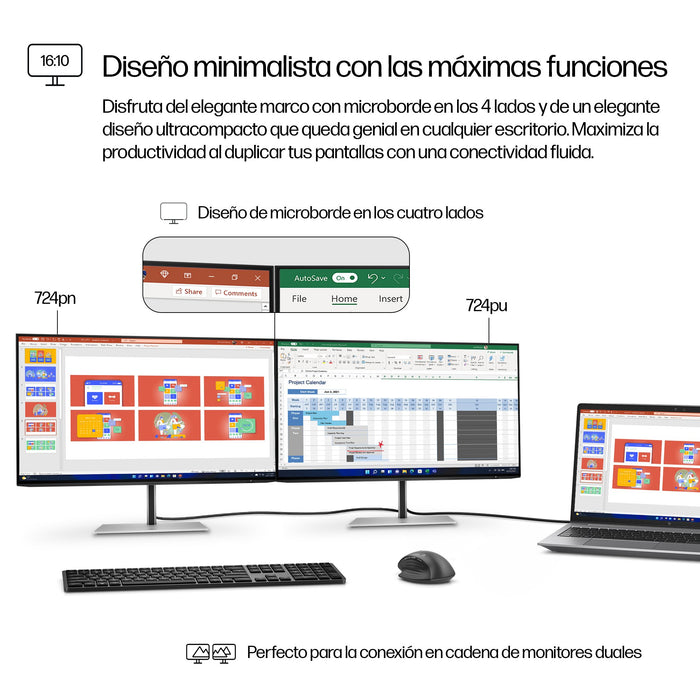 EAN 5715063476154 - HP Series 7 Pro 24 inch WUXGA Monitor - 724pn pantalla para PC 61 cm (24") 1920 x 1200 Pixeles LCD Negro, imagen 7