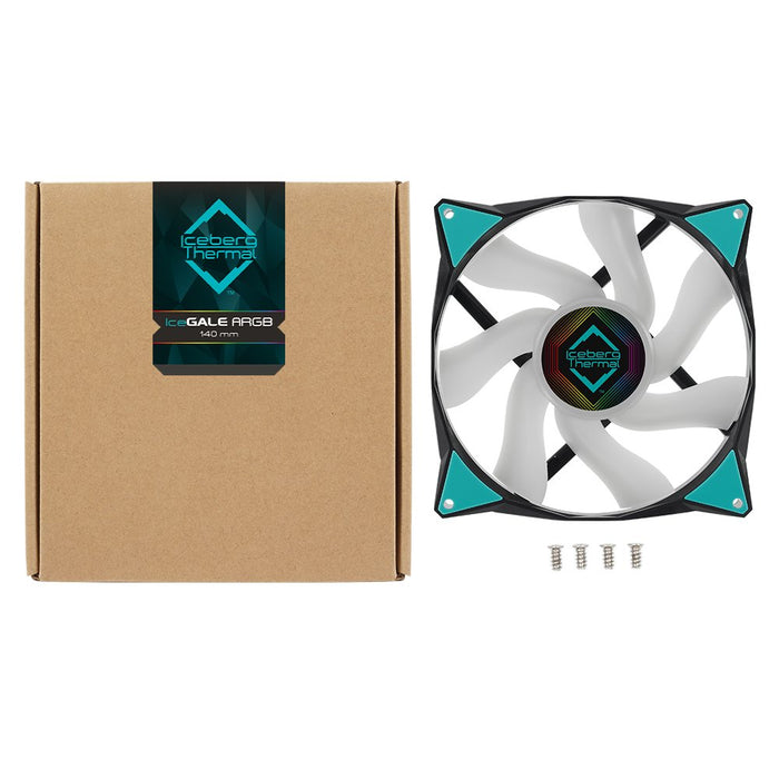 EAN 1230000071215 - Iceberg Thermal IceGALE ARGB Carcasa del ordenador Ventilador 14 cm Negro 1 pieza(s) imagen 4