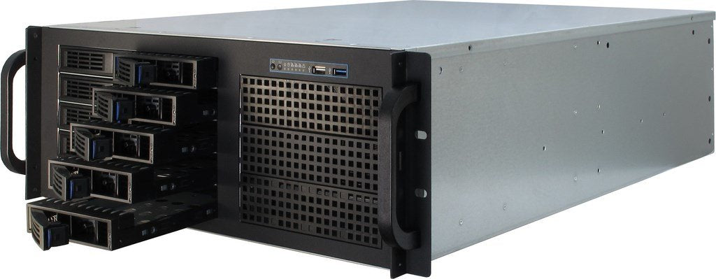 EAN 4260133129634 - Inter-Tech IPC 4U-4410 Estante Negro imagen 4