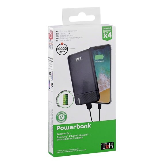 EAN 3303170107331 - T'nB PBU10000 batería externa Polímero 10000 mAh Negro imagen 5