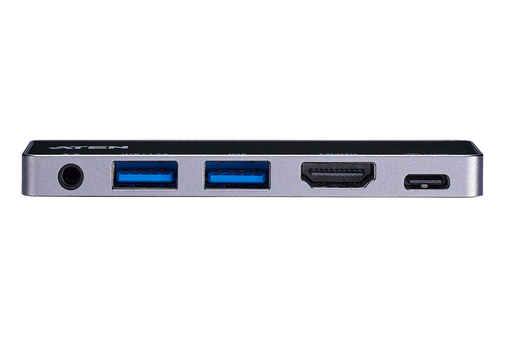 Aten Uh3238 Travel Dock 5 Usb-C Con Paso De Alimentación