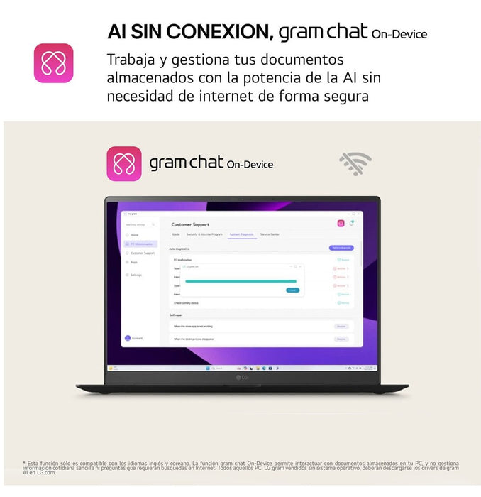EAN 8806096466995 - LG Gram 15Z80T-G.AS58B ordenador portatil Copilot+ PC AMD Ryzen AI 5 340 Portátil 38,1 cm (15") Full HD 1 imagen 7