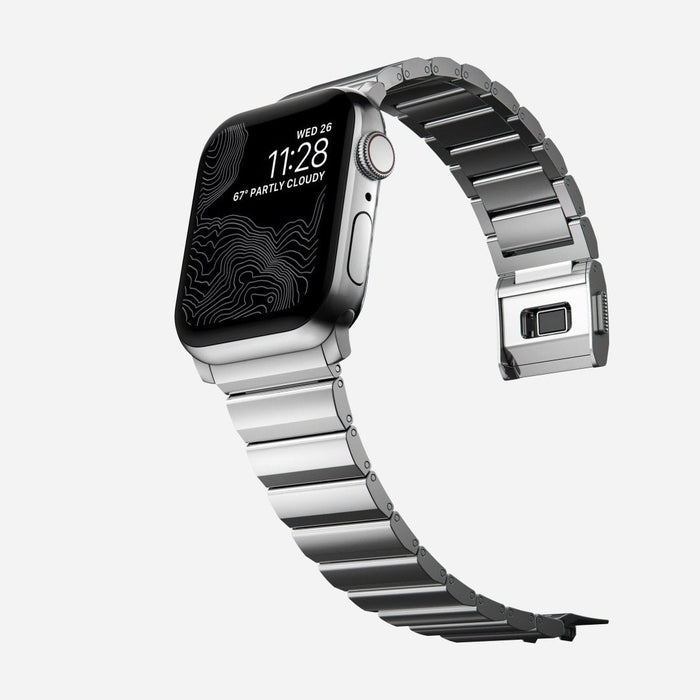 Nomad Strap Stainless Steel Silver V2 42/44/45/49mm