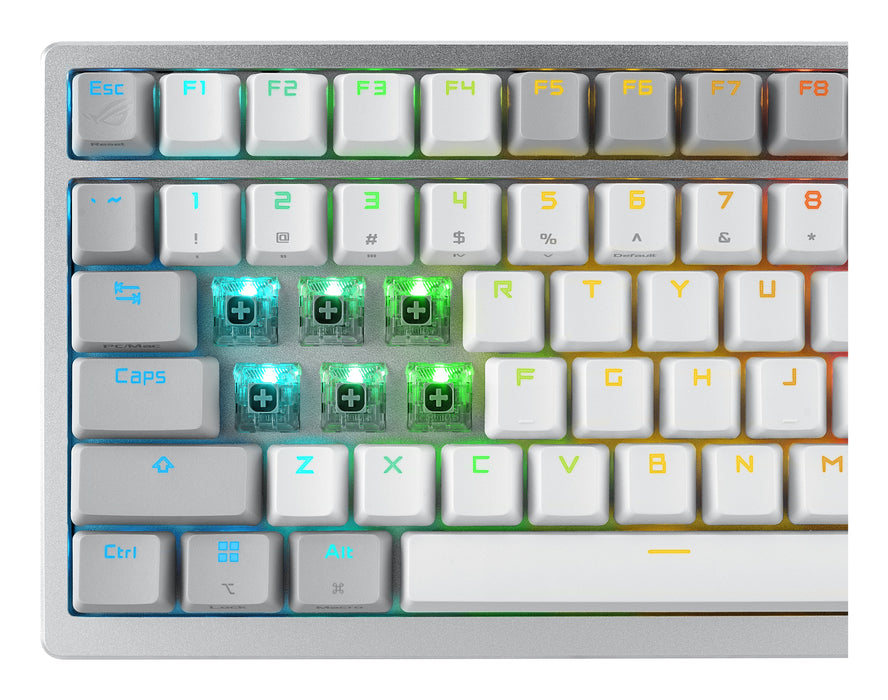 EAN 4711387209431 - ASUS ROG Azoth White teclado Juego USB + RF Wireless + Bluetooth QWERTZ Alemán Blanco imagen 7