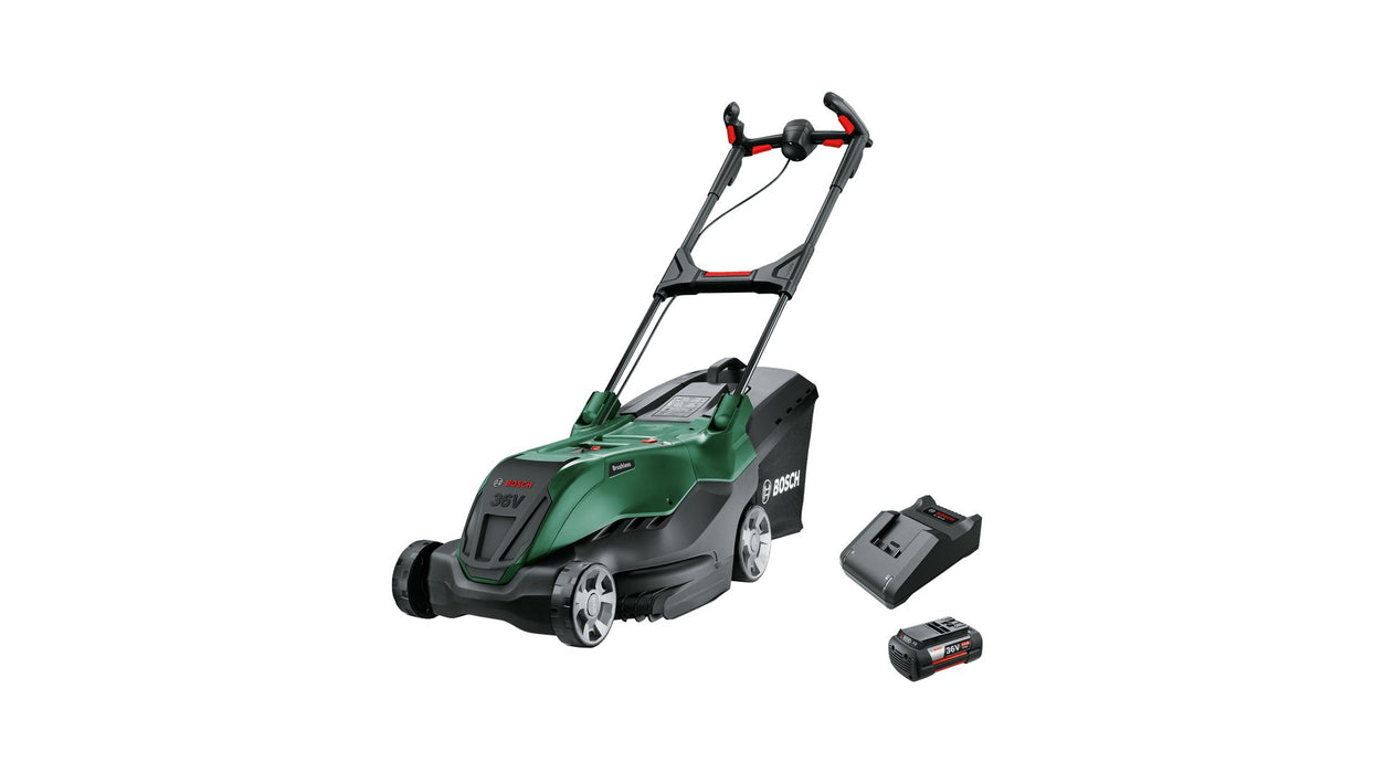 EAN 4059952658070 - Bosch AdvancedRotak Cortacésped de empuje a gasolina Batería Verde imagen 1