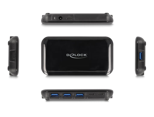 EAN 4043619642090 - DeLOCK 64209 hub de interfaz USB 3.2 Gen 2 (3.1 Gen 2) Type-C 10000 Mbit/s Negro imagen 2