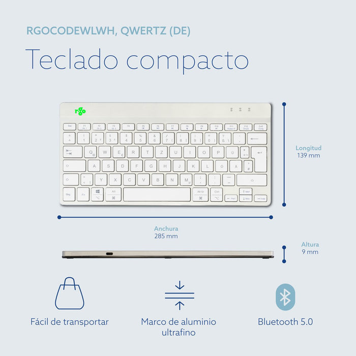 EAN 8719274492016 - R-Go Tools RGOCODEWLWH teclado Oficina Alemán imagen 15