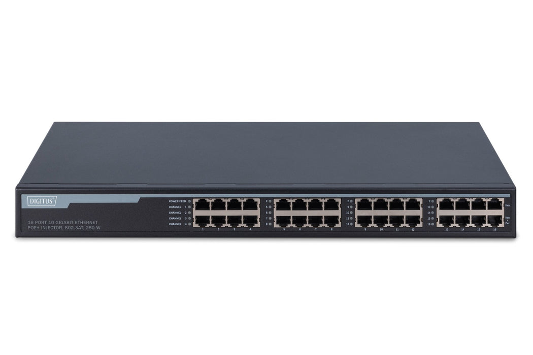 EAN 4016032430377 - Digitus DN-95116 switch Gigabit Ethernet (10/100/1000) Energía sobre Ethernet (PoE) 1U Gris imagen 3