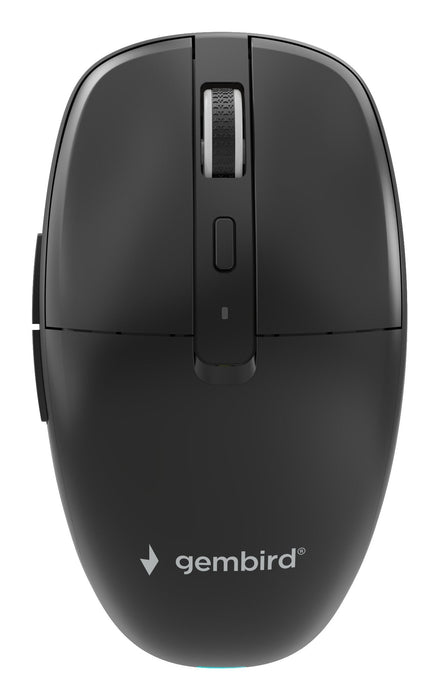 Gembird Dual-Mode 6-Button Wireless Mouse 2.4g + Bt Black