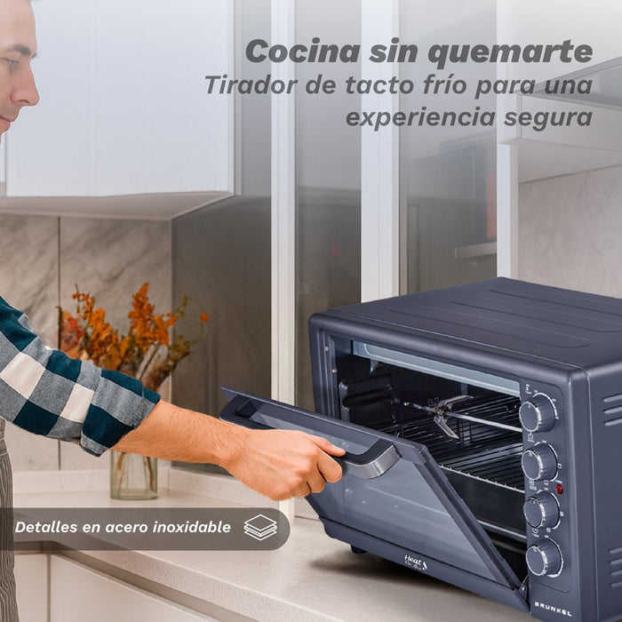 Horno De Sobremesa Grunkel Hr-48promax 2200w Capacidad 48l Negro