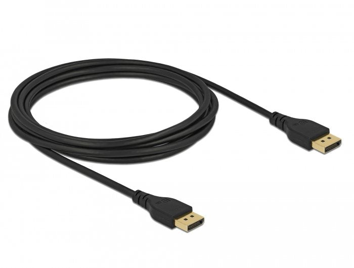 Delock Displayport Cable 8k 60 Hz 3 M Dp 8k Zertifiziert Ohne Einrastfunktion
